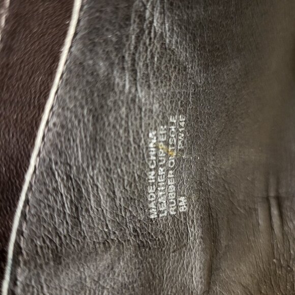 Michael Kors Kendra Peep Toe Booties Brown Leather Ankle Boots Size 8 - Picture 5 of 14